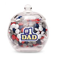 Father's Day Gift Guide - M&M's #1 Dad Glass Candy Bowl