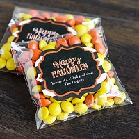 Halloween Party Favour Guide - Personalized Halloween Clear Party Candy Bags