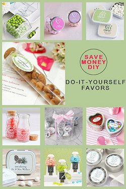 Save money by diy wedding favours