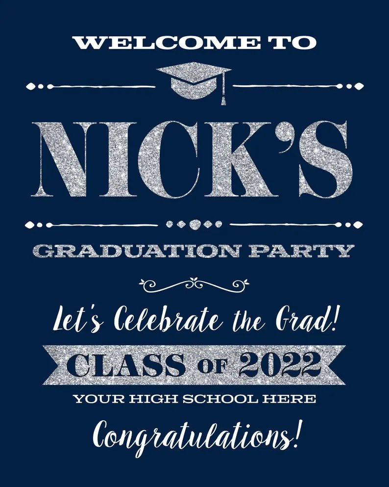 Graduation Welcome Sign Printable