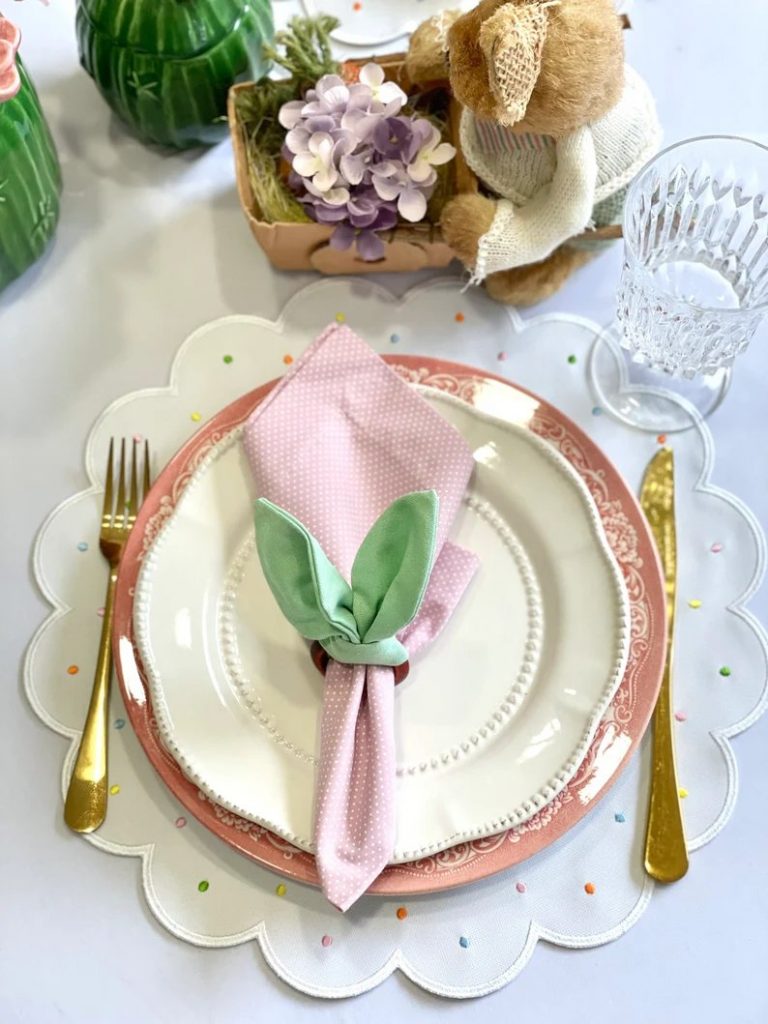 Polka Dots Place Mats Easter Decorations For your Home