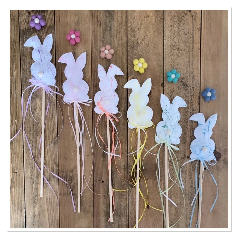 Easter Bunny Play Wands