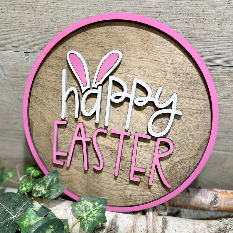 Happy Easter Door Hanger Decoration For Your Home