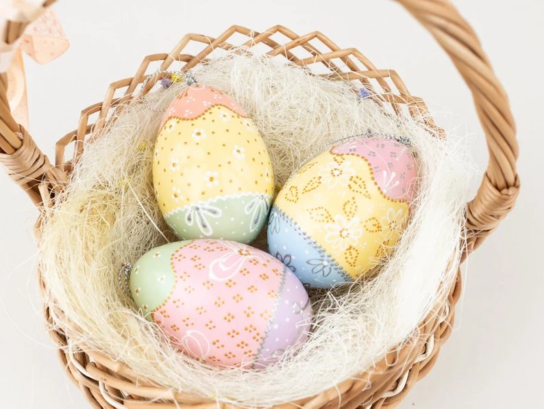 Wooden Painted Eggs Easter Decorations For Your Home