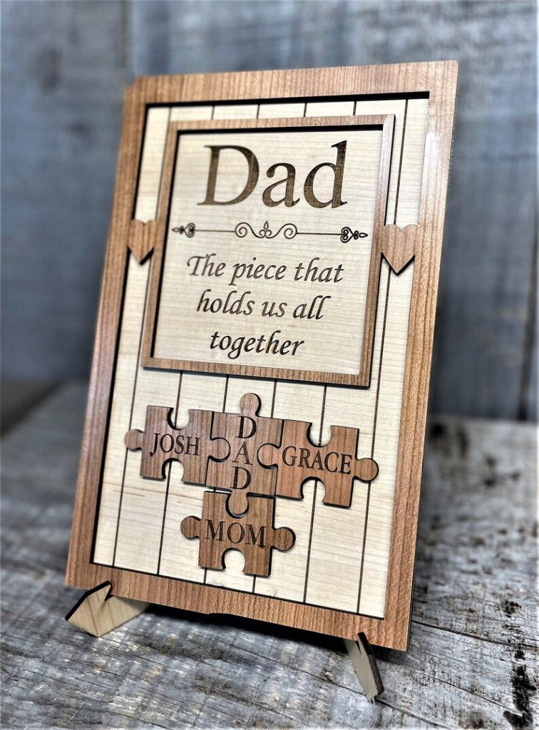 Father's Day Wooden Puzzle Sign