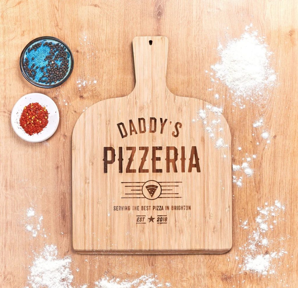 Personalized Bamboo Pizza Board - Father's Day Gift Ideas