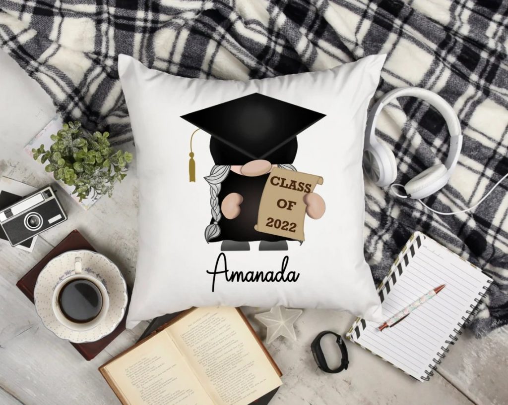 Class of 2022 Gnome Graduation Pillow Cover