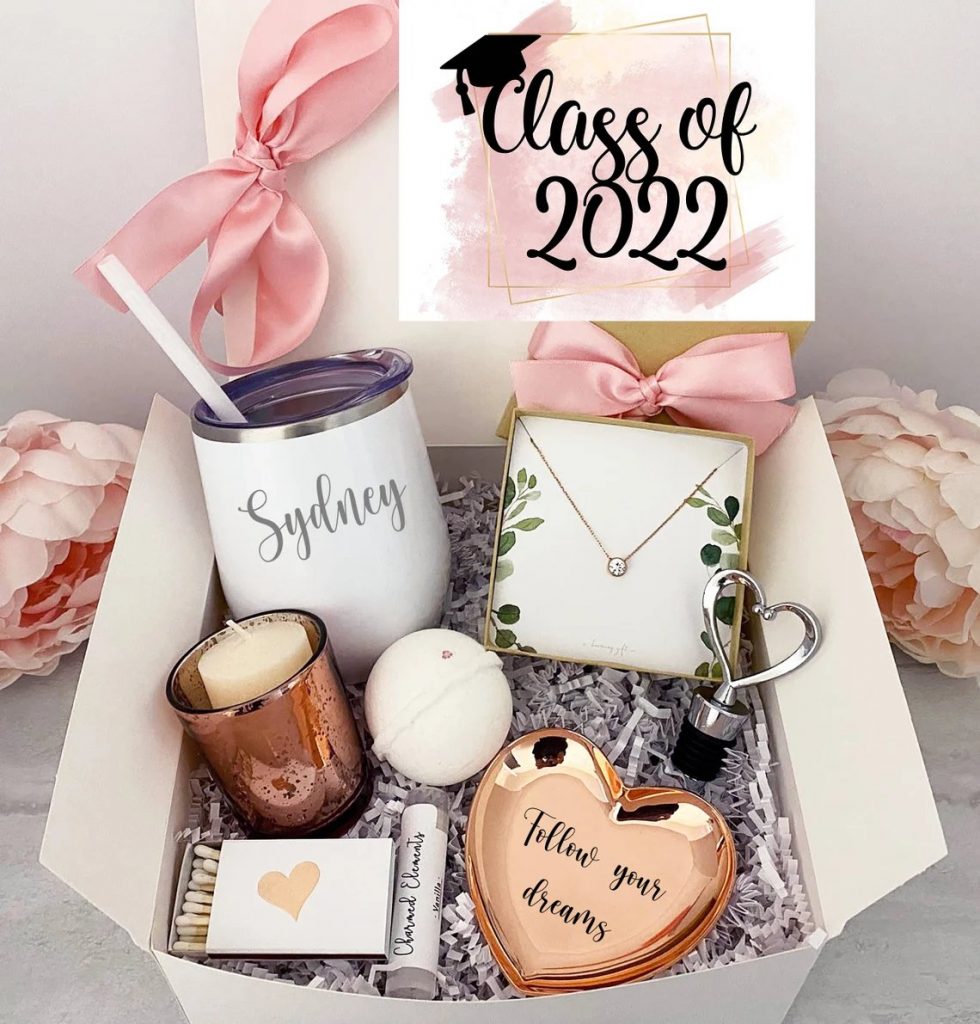 Class of 2022 Personalized Graduation Jewelry Gift Set For Her