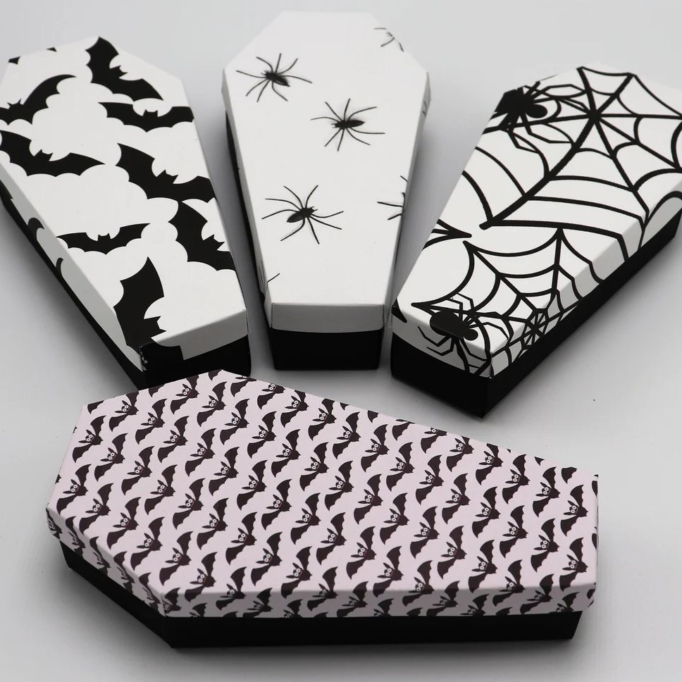 Halloween Party Coffin Treat Favor Boxes