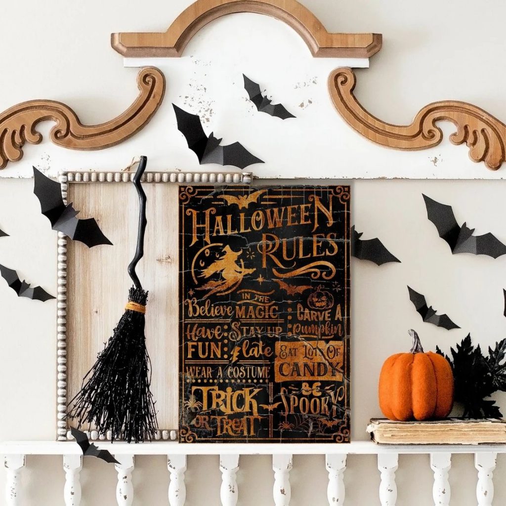 Halloween Rules | Vintage Reproduction Home Decor 
