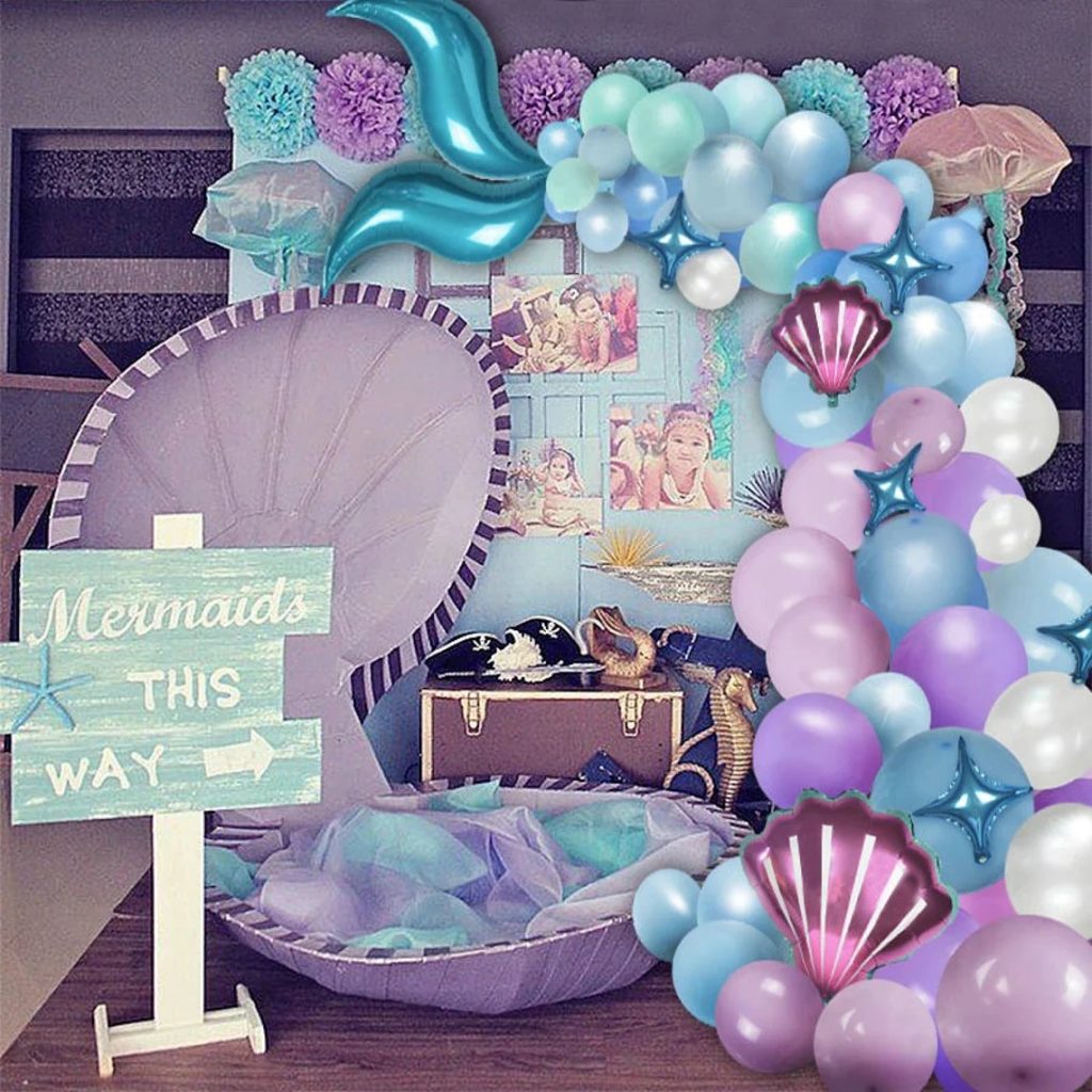 Mermaid Under The Sea Balloon Arch Kit Party Decor