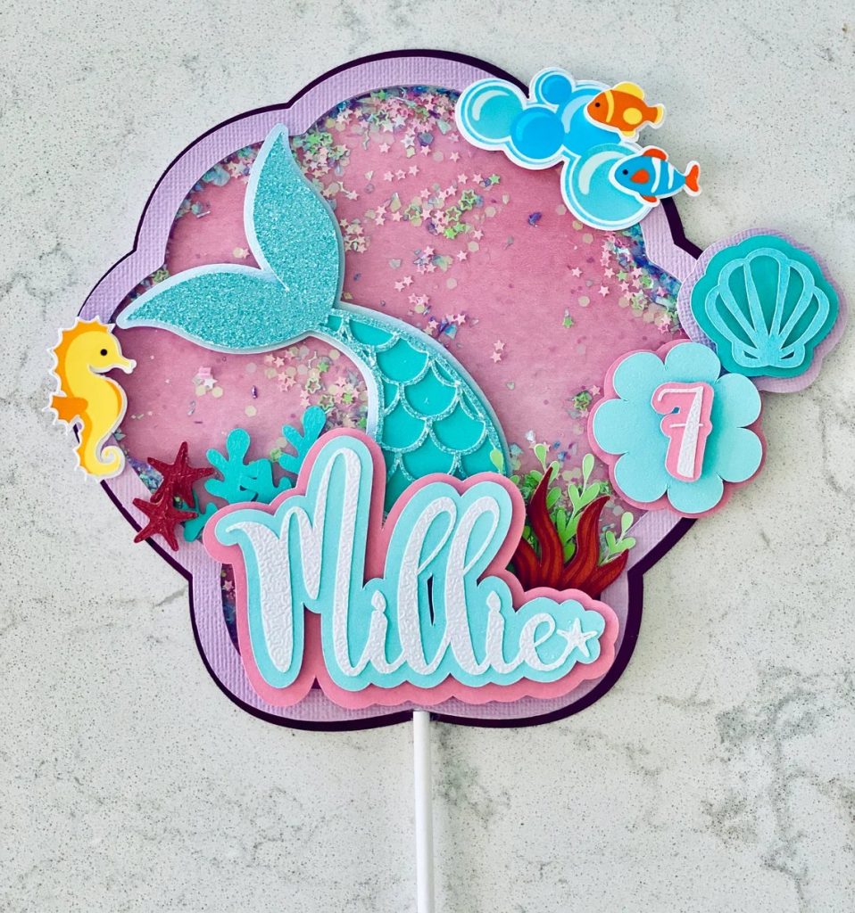 Mermaid cake Topper