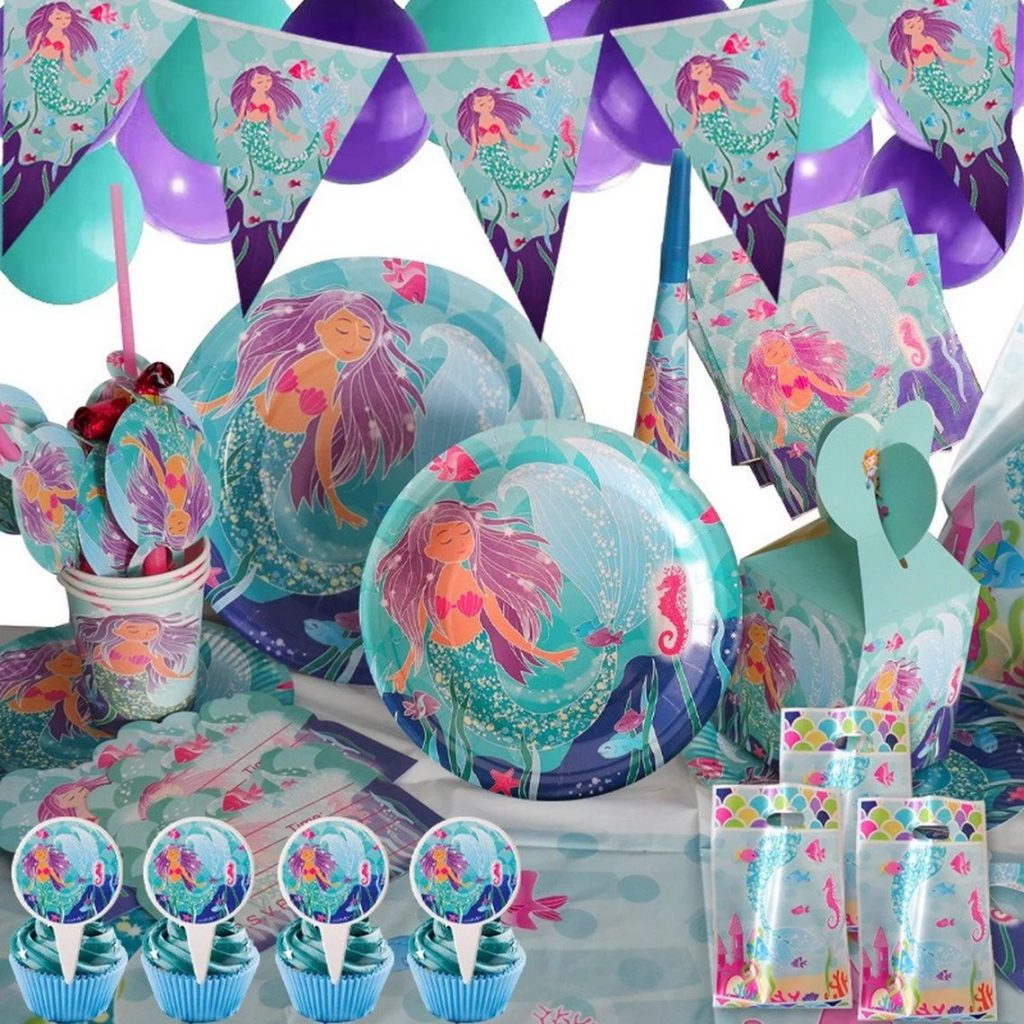 Mermaid Party Disposable Dinnerware