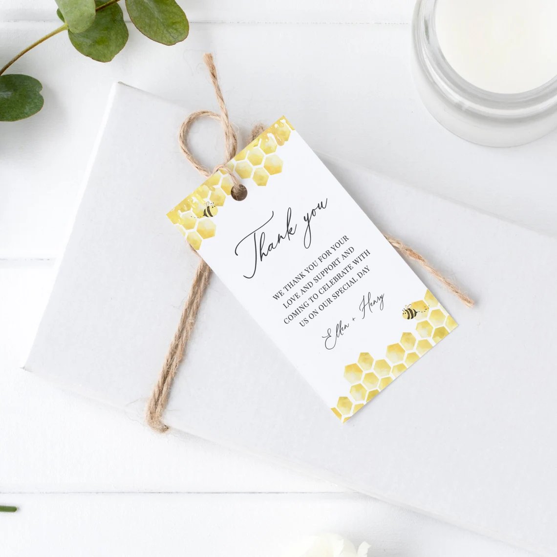 Honey Bee Baby Shower Favor Tag Printable