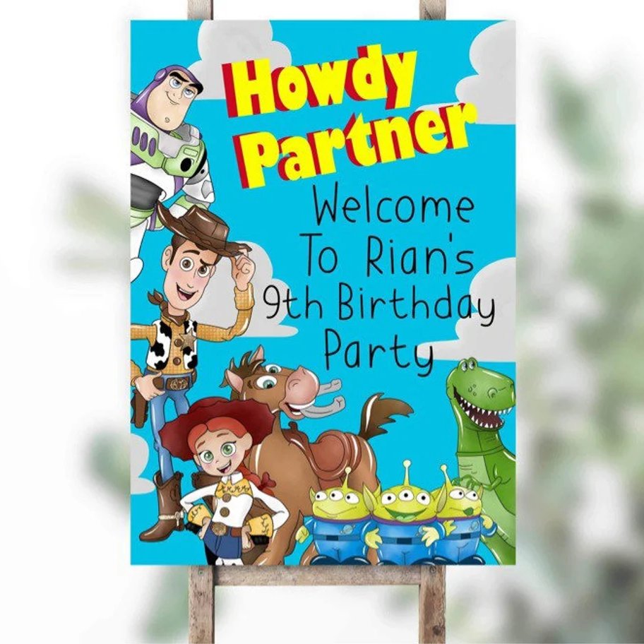 Toy Story Birthday Party Welcome Sign Printable