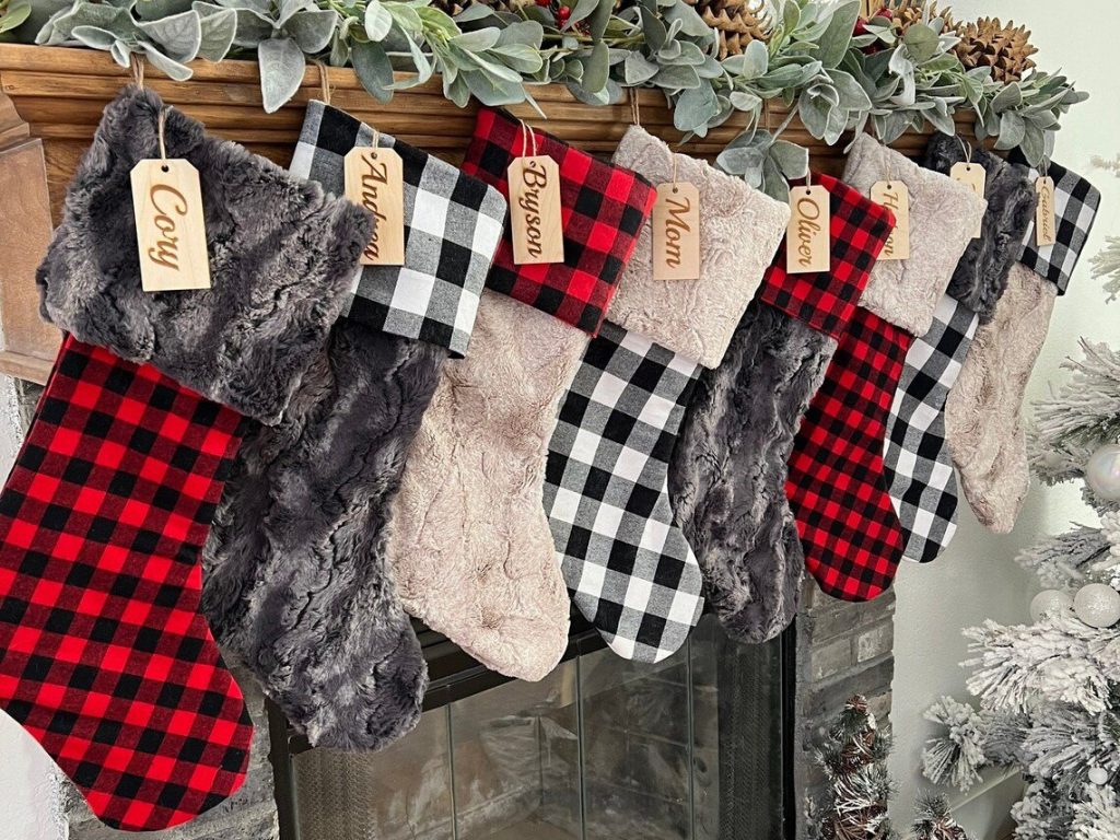 Buffalo Check Christmas Stocking