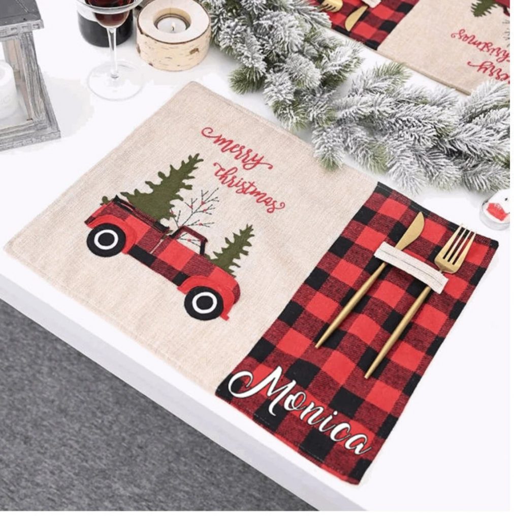 Buffalo Paid Christmas Placemat