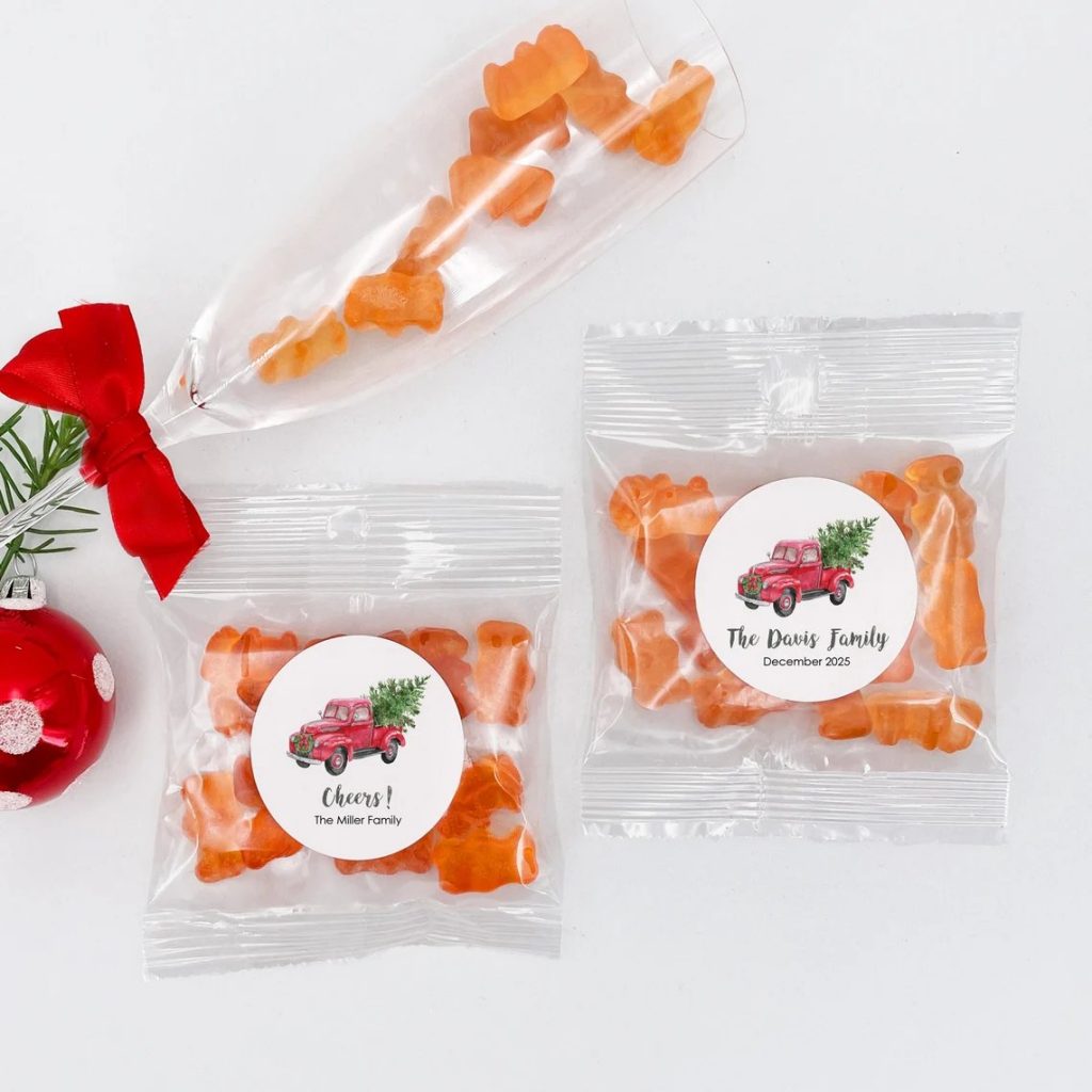 Champagne Gummy Favors Packets