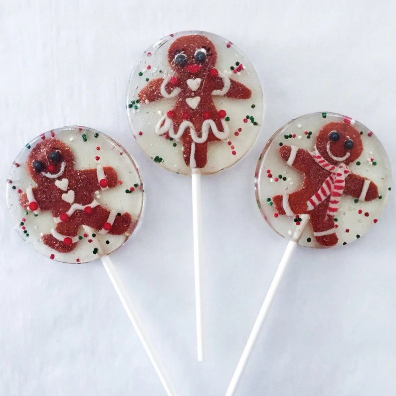 Gingerbread Lollipops