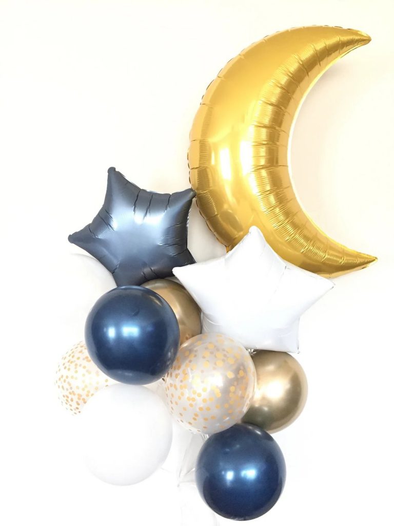 Moon & Star Baby Shower Balloon Decor