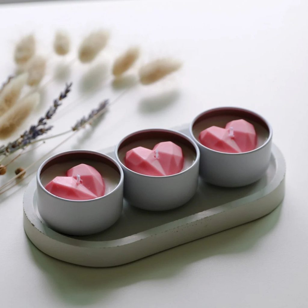 Mini Candles With Secret message  Valentine's Day Decor