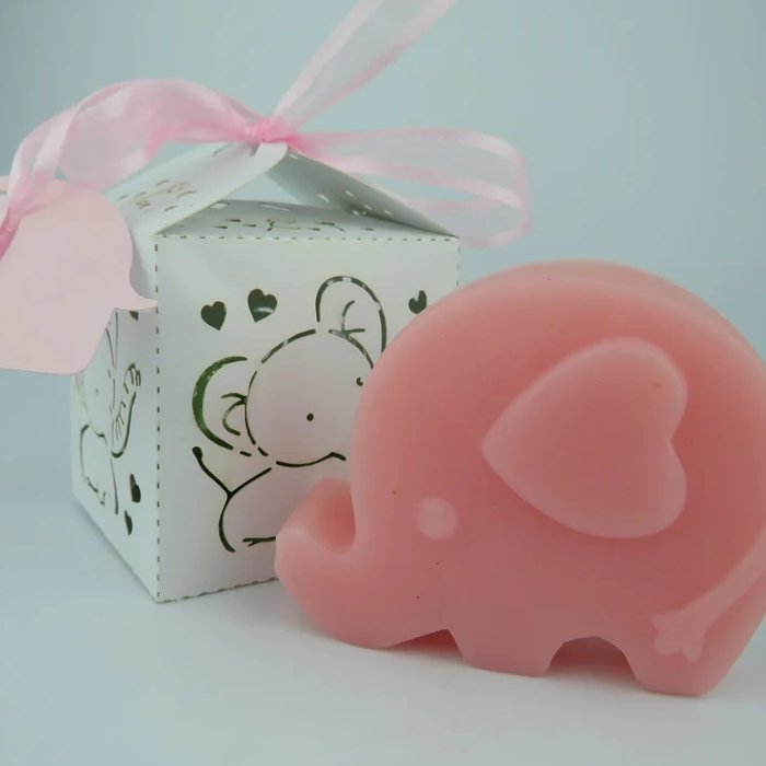 Baby Shower Pink Elephant Soap Favor