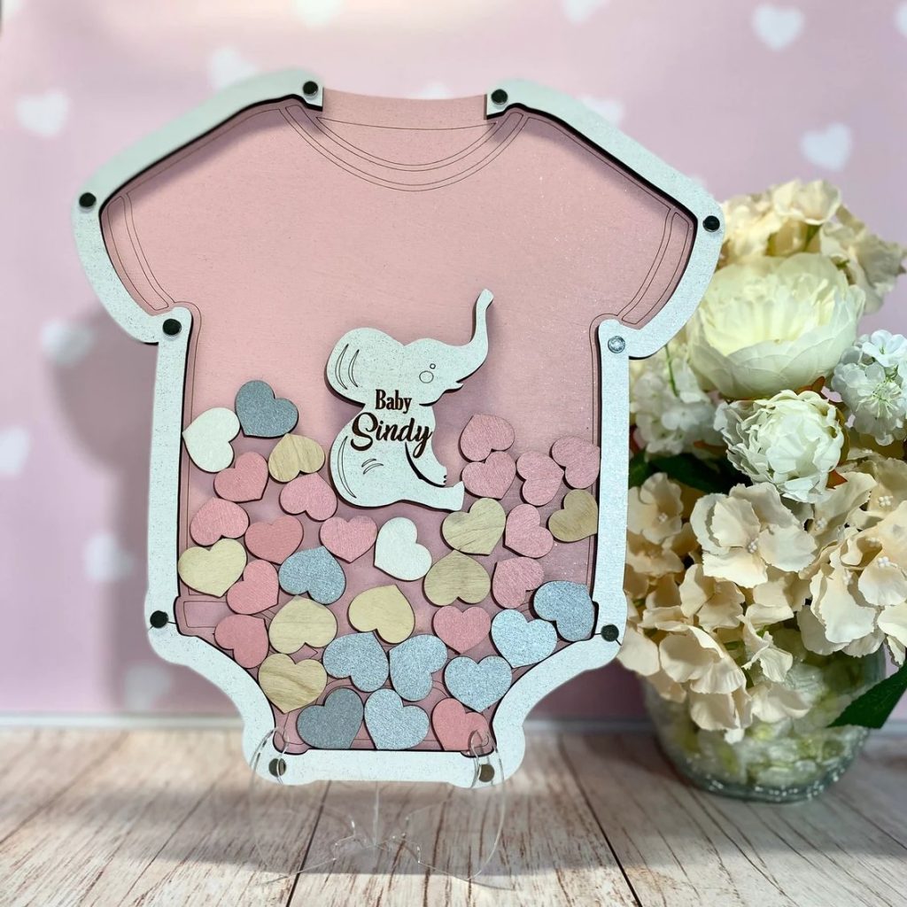 Elephant Baby Shower Theme Guest Book Alternative