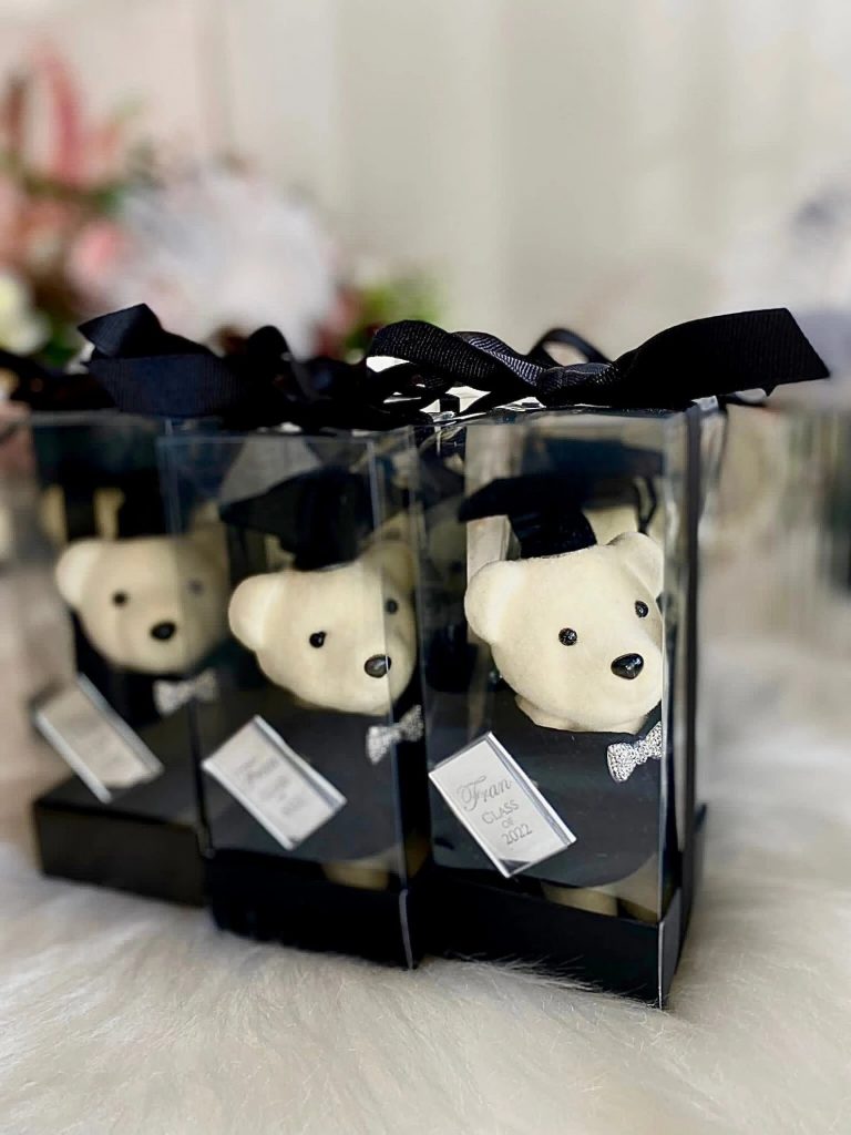 Graduation Teddy Bear Keychain Favors