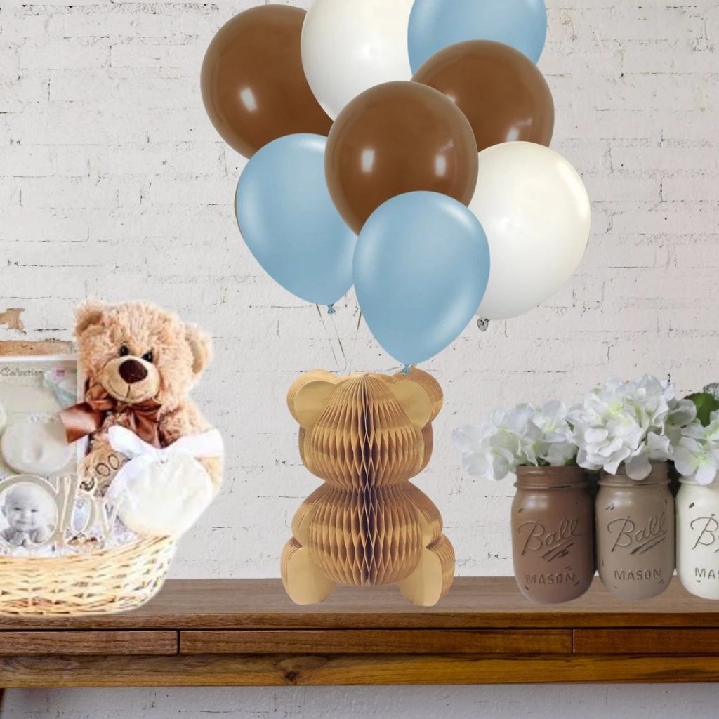 Honeycomb Teddy Bear Baby Shower Centerpiece