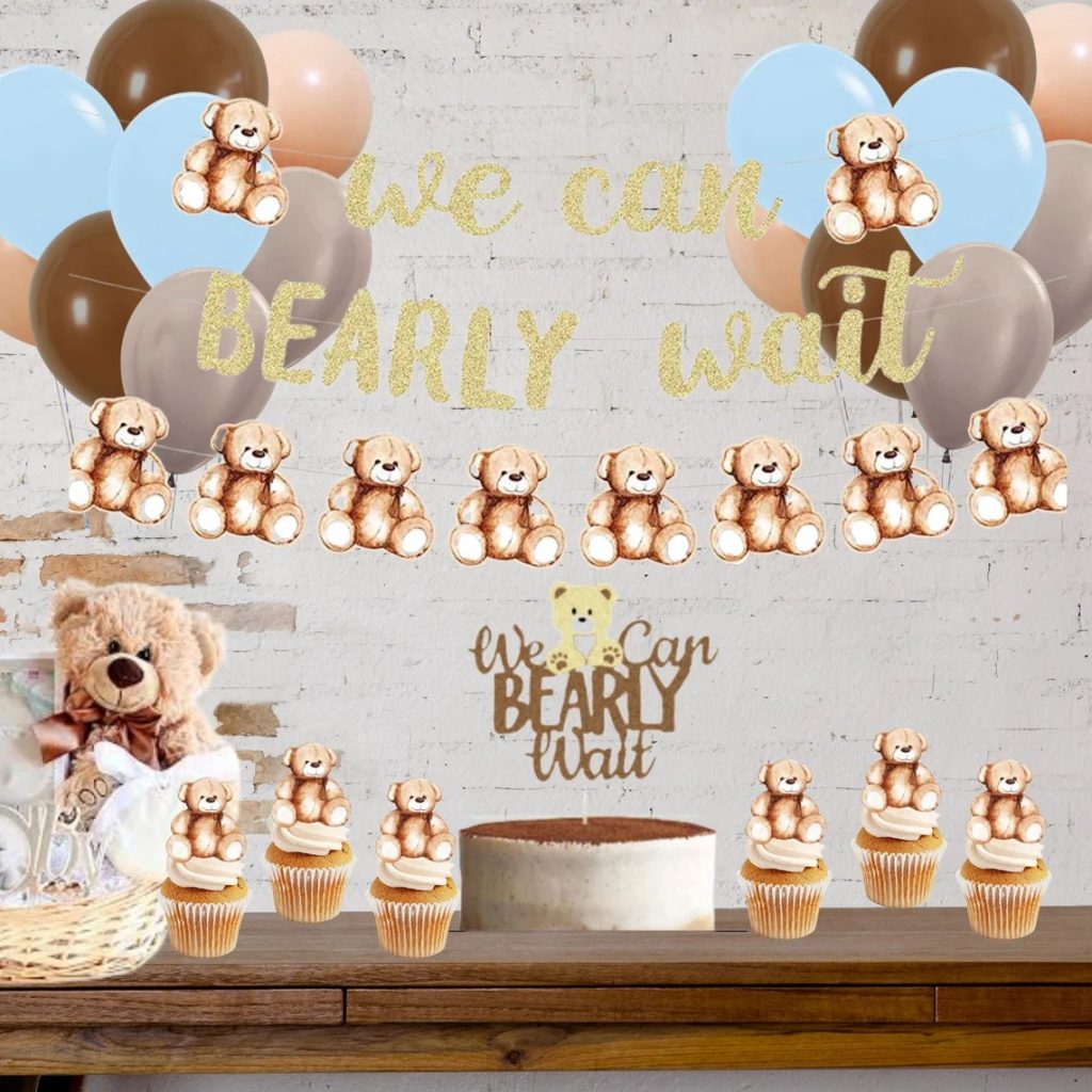 We Can Bearly Wait Baby Shower Banner