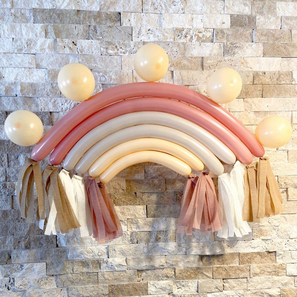 Boho Rainbow Baby Shower Balloon Kit