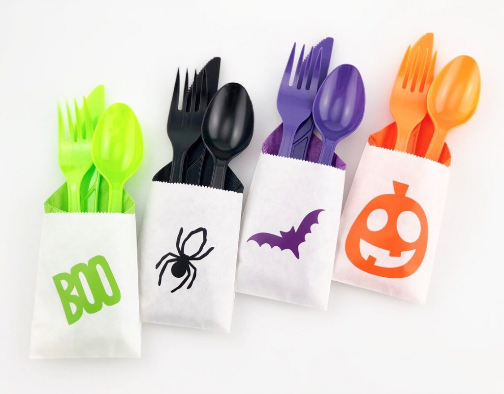 Halloween Party Cutlery Bags
