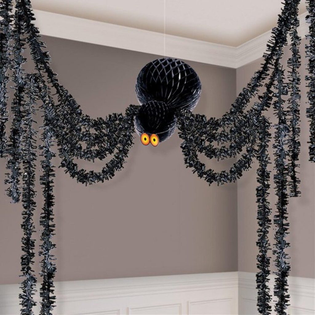 Large Hanging Spider Halloween Decor