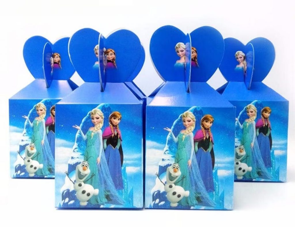 Frozen Themed Birthday Party Favor Boxes