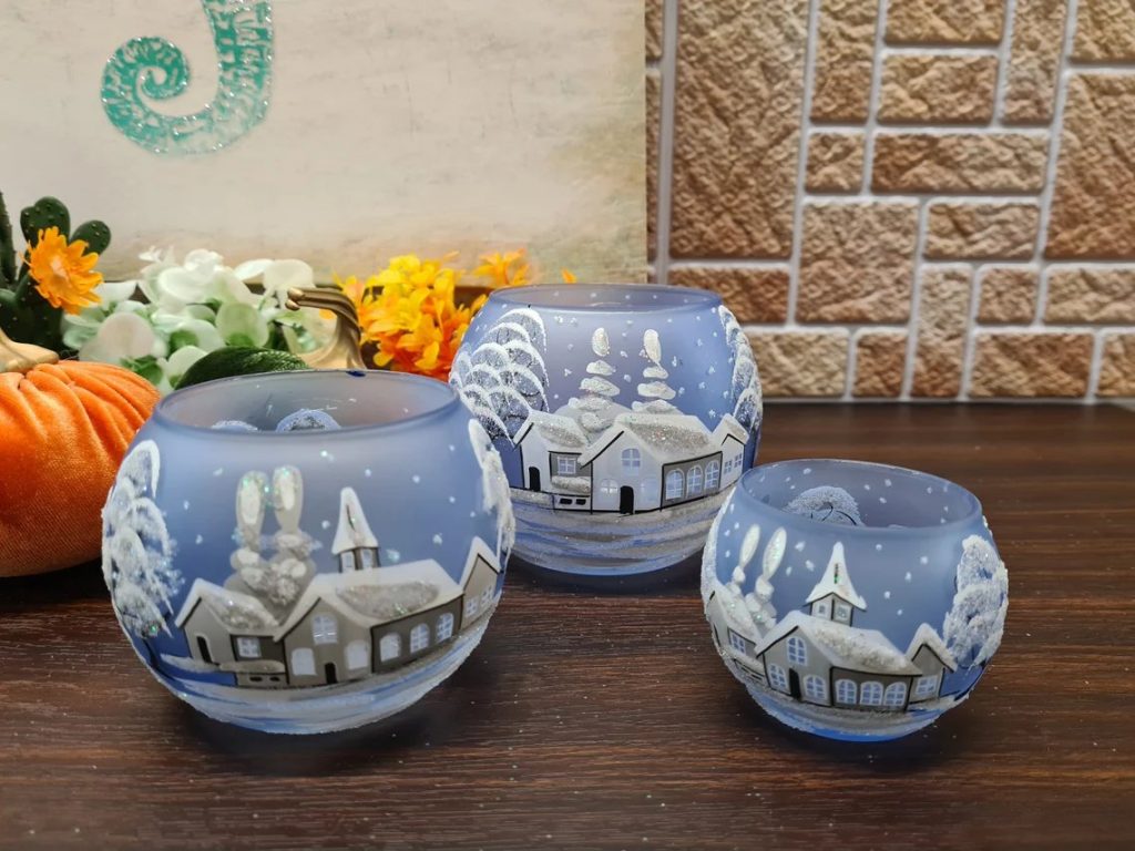 Winter Wonderland Holiday Candle Holders