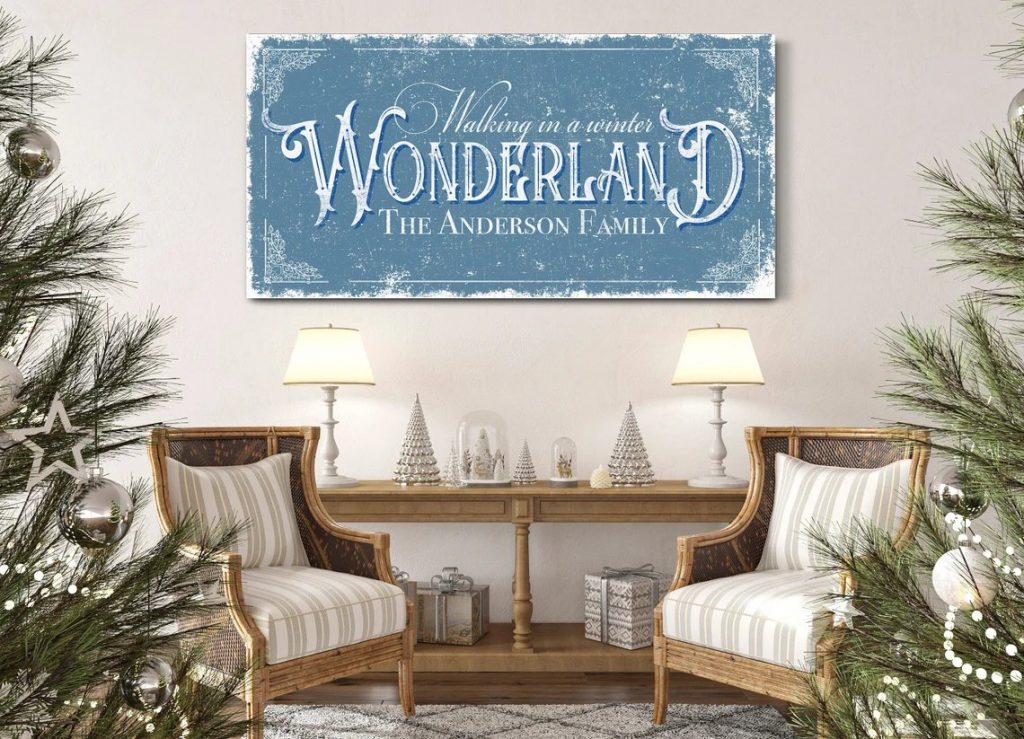 Winter Wonderland Holiday Farmhouse Sign