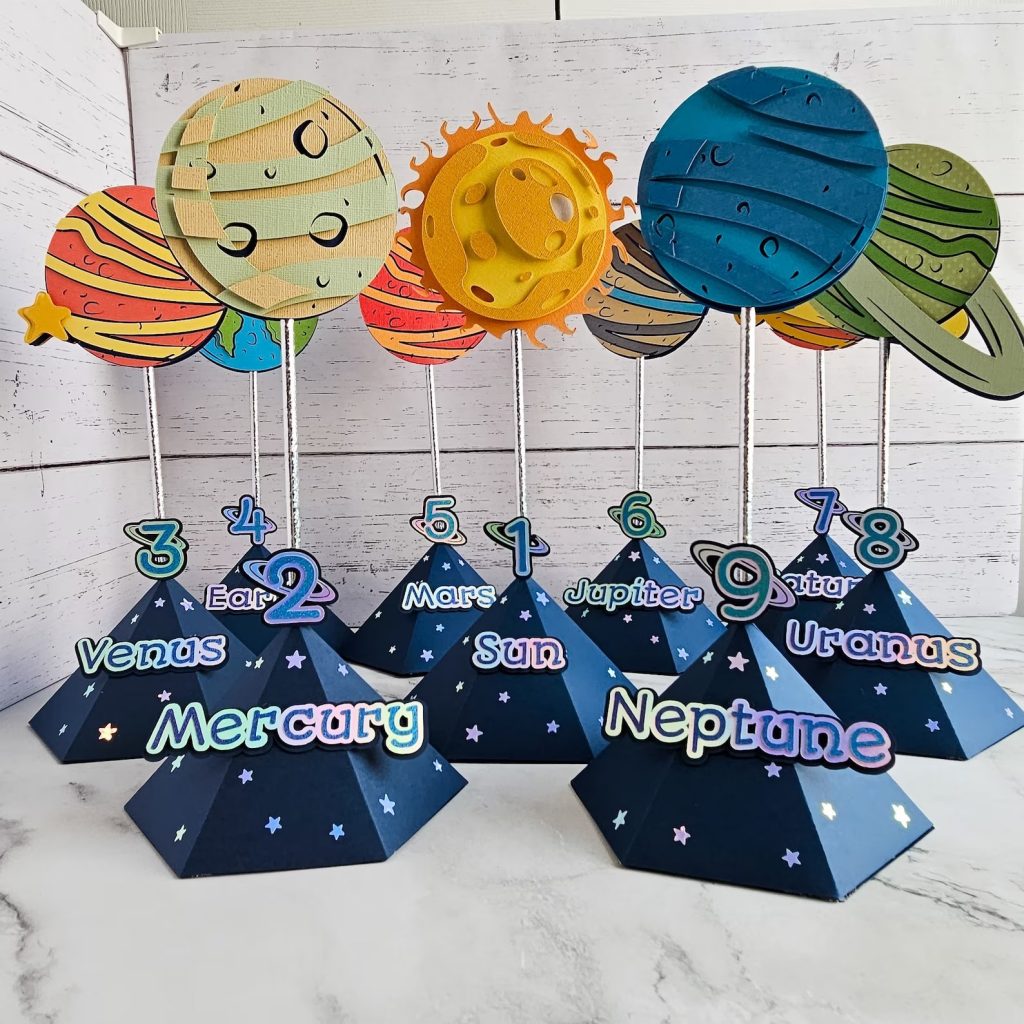 Solar System Birthday Party Centerpieces