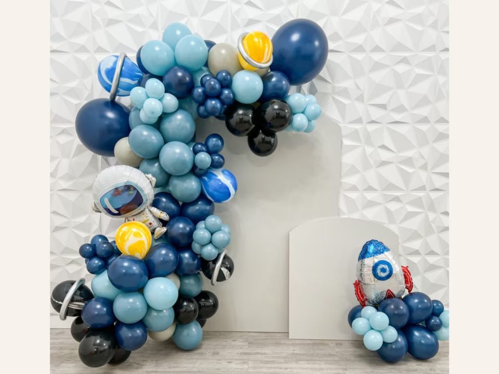 Space Balloon Arch Garland Kids Birthday Party Decor