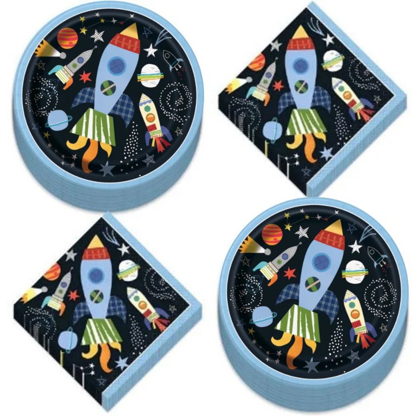 Space Themed Kids Birthday Party Tableware