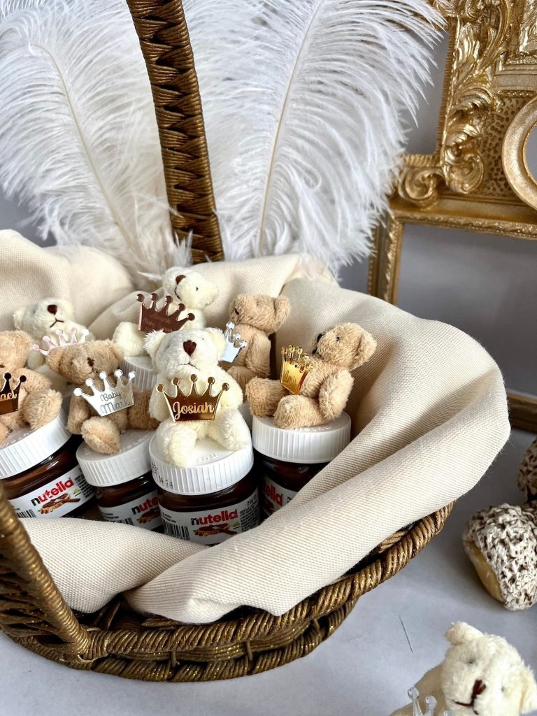 Custom Nutella Baby Shower Favor Jars