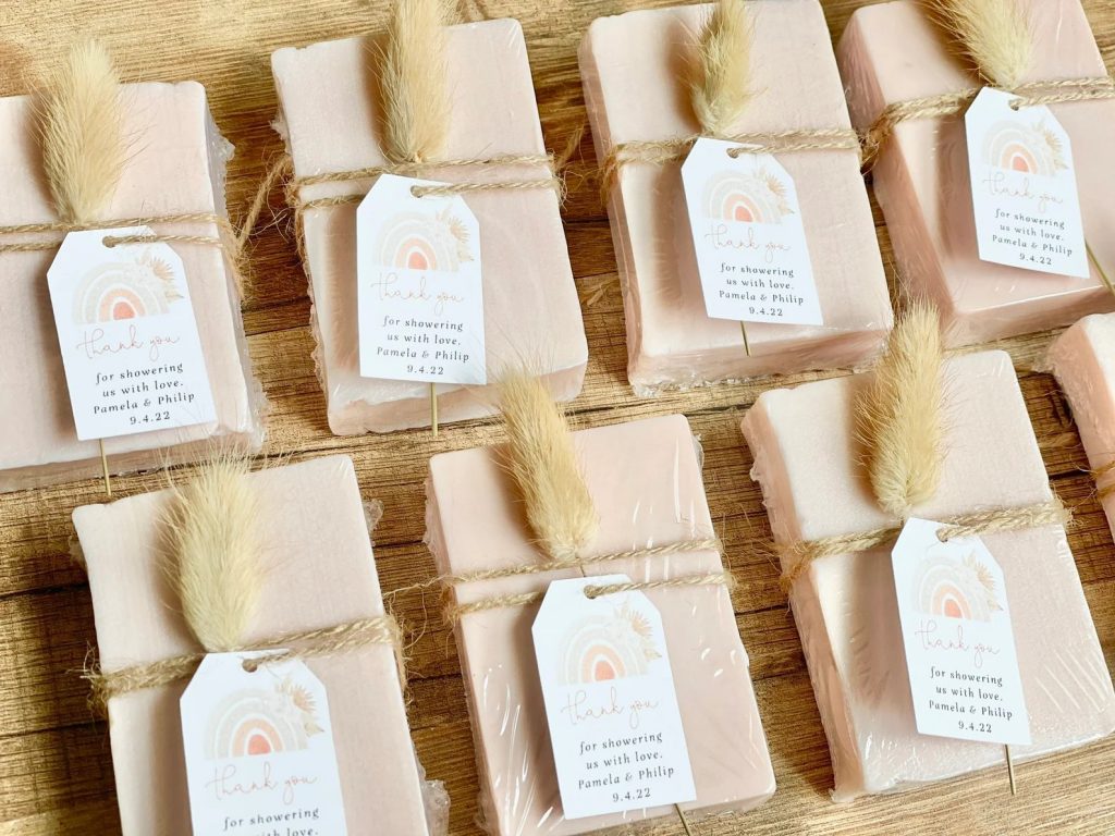 Pink Boho Baby Shower Soap Favors