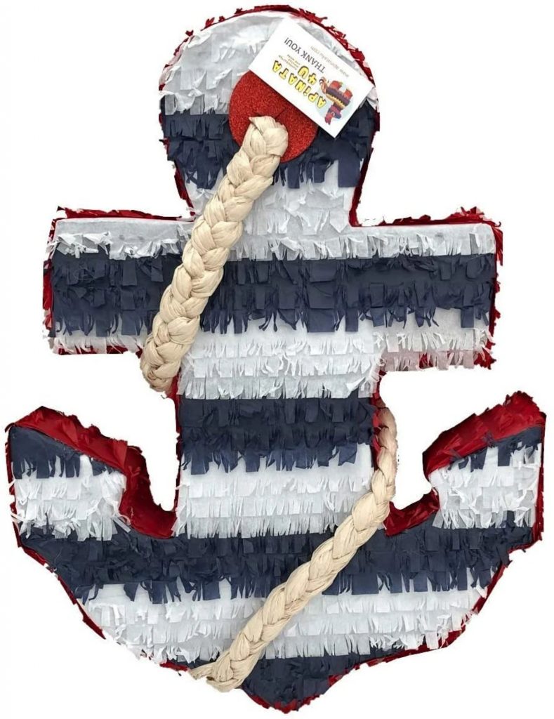 Nautical Themed Birthday Party Anchor Pinata