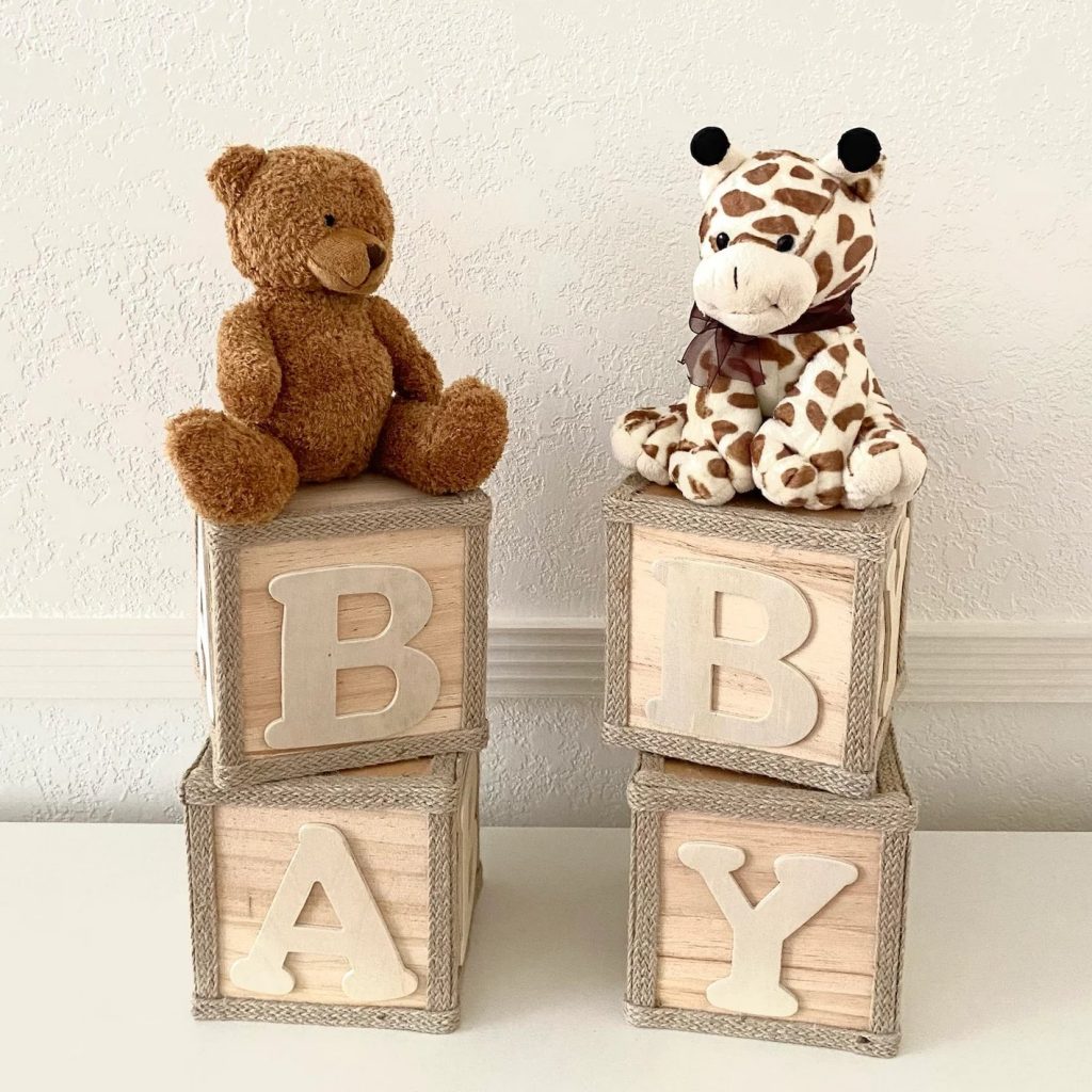 Baby Block Centerpiece