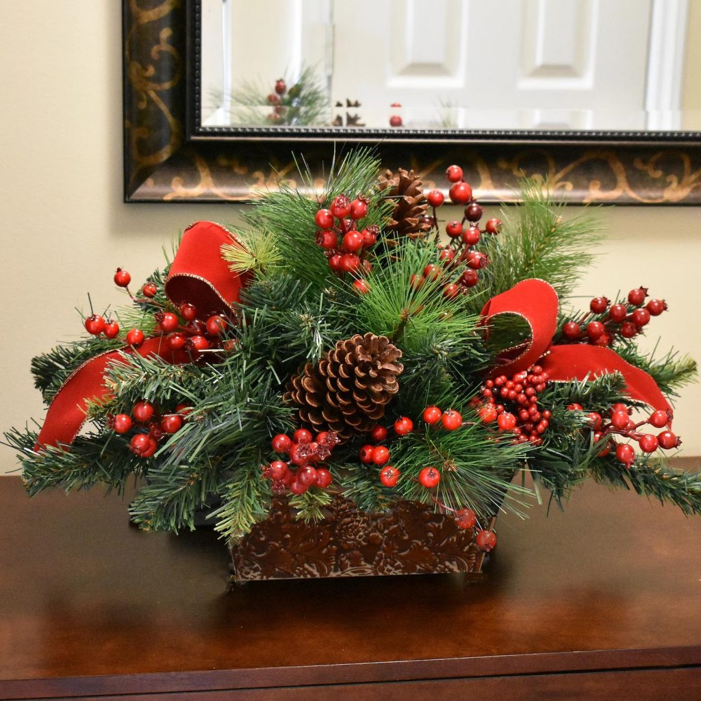 Christmas Floral Centerpiece