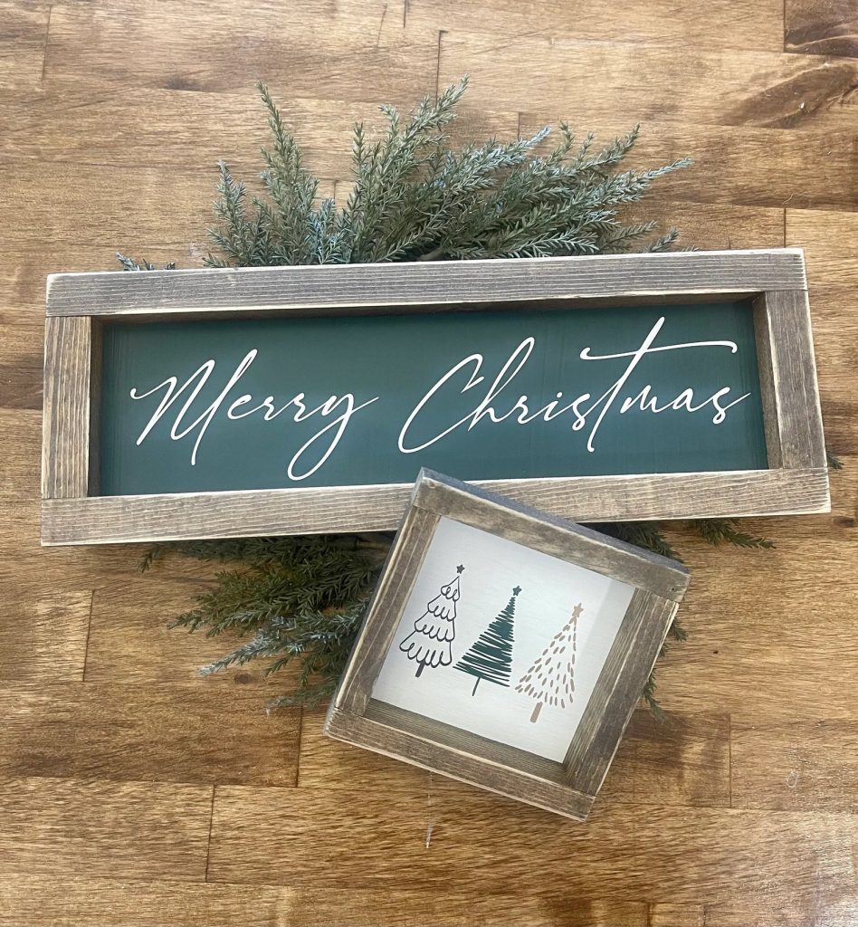 Farmhouse Merry Christmas Wooden Sign