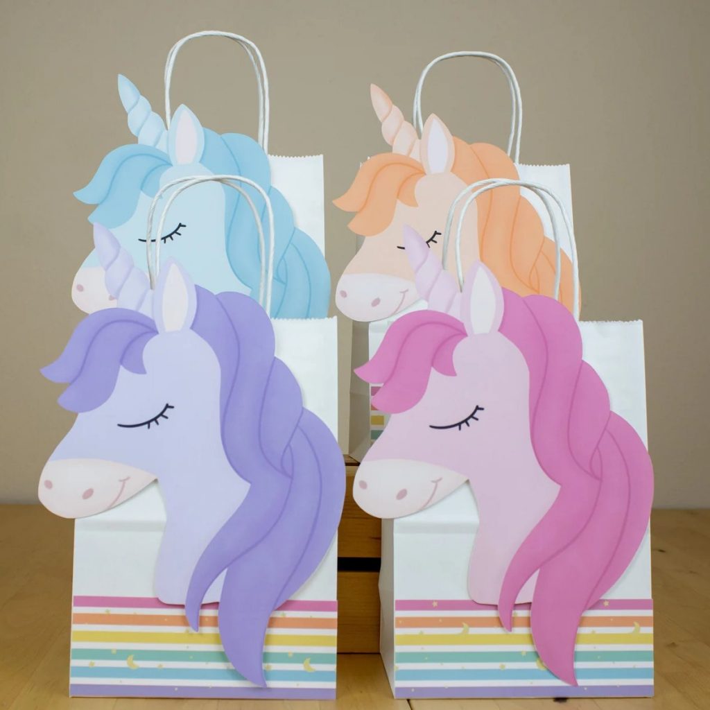 Unicorn Baby Shower Birthday Party Favor Bags