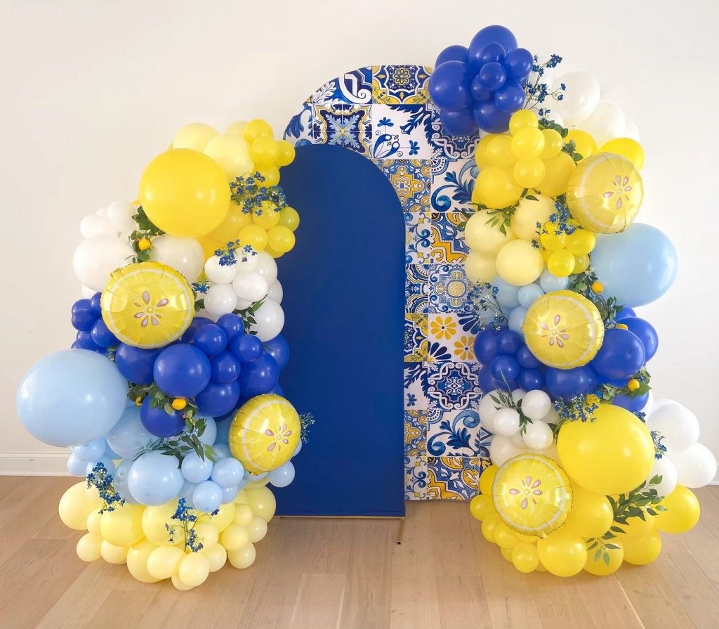 Amalfi Themed Baby Shower Balloon Arch Kit