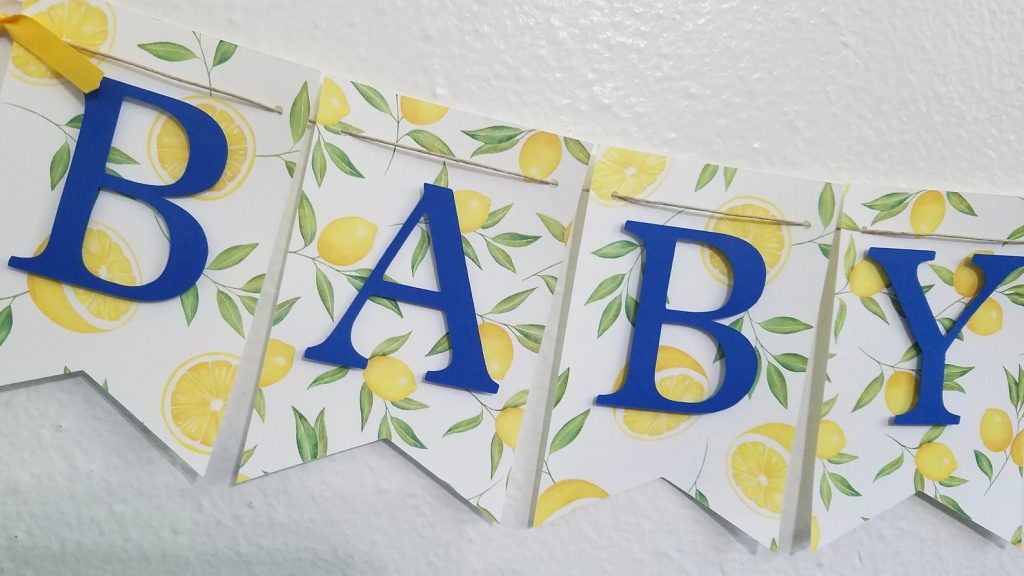 Amalfi Themed Baby Shower Banner