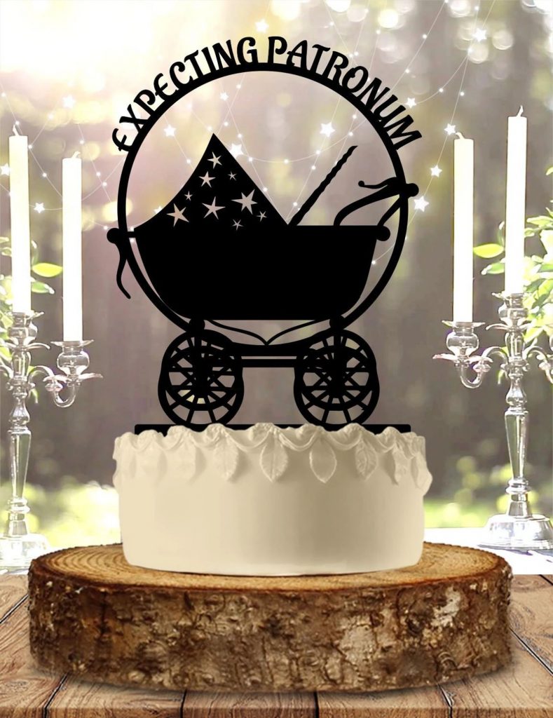 Harry Potter Expecting Patronum Baby Shower Cake Topper