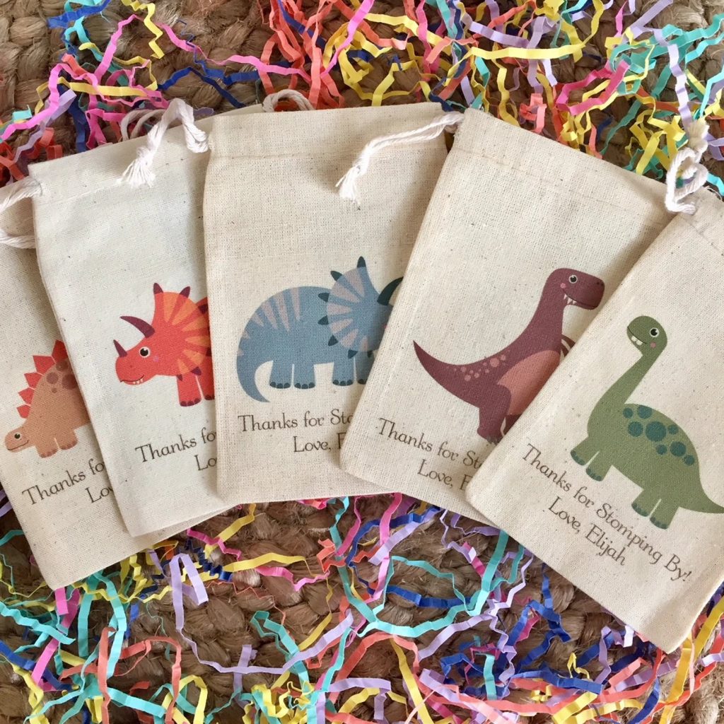 Dinosaur Baby Shower Favor Bags